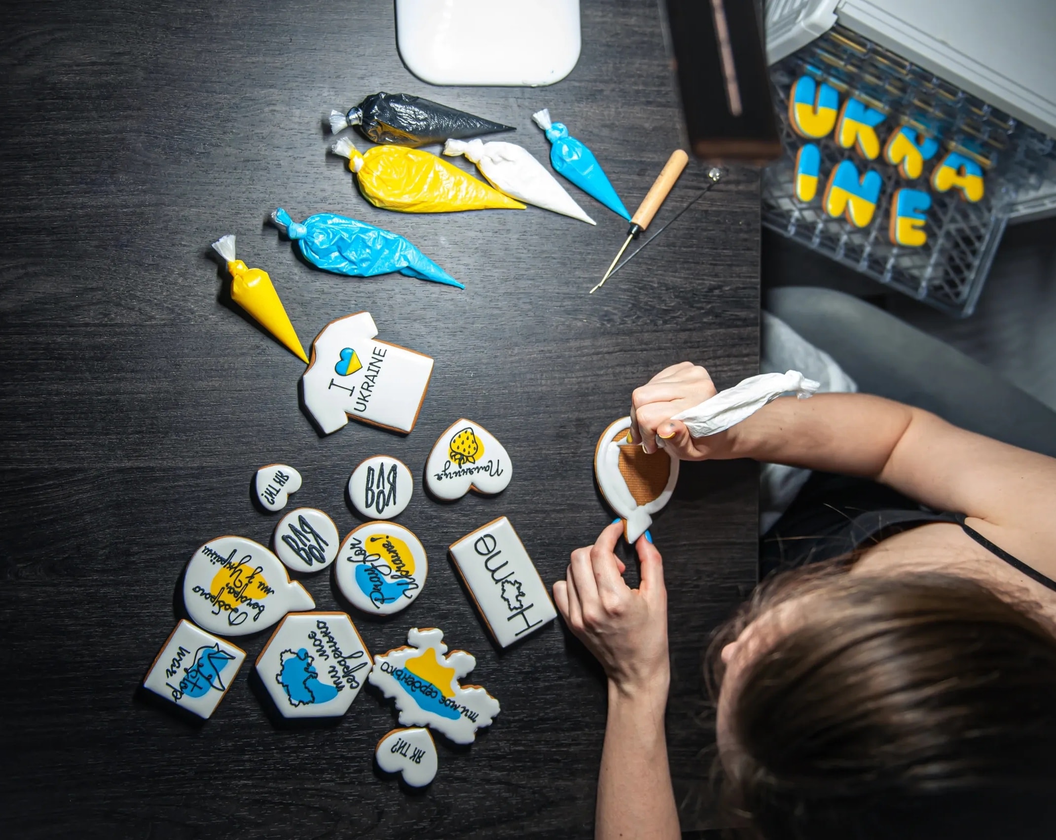 Custom branded corporate logo decorated sugar cookies